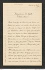 Nachlass Franz Steindachner, Brief von Eduard Graeffe an Franz Steindachner (19.04.1900), Inv.Nr. 173.23, Seite 1